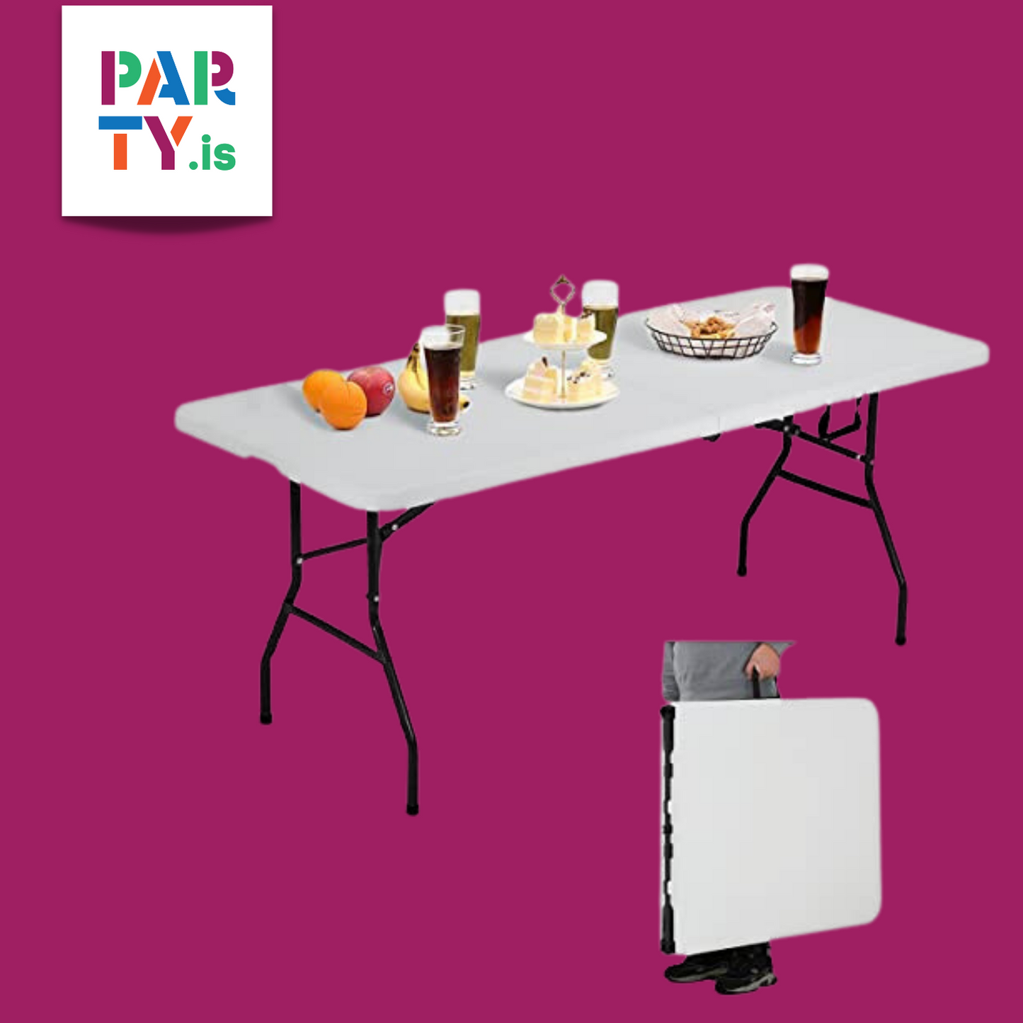 Borð - plast pop up